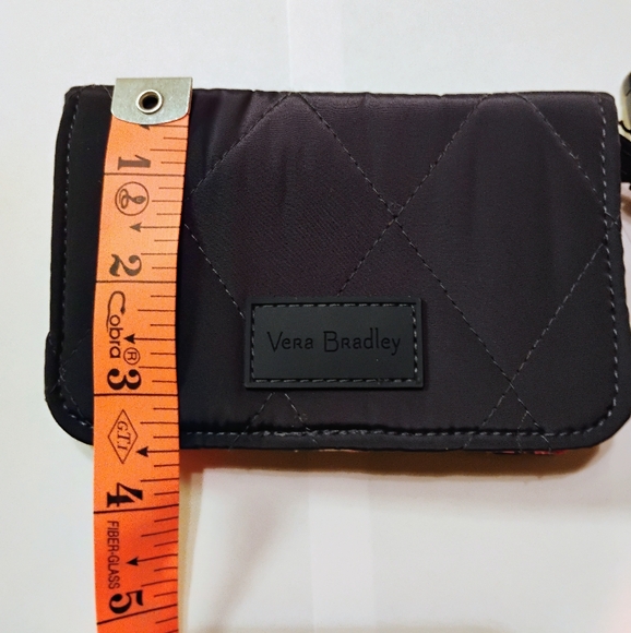 VERA BRADLEY BLUE SNAP WALLET with FLORAL INTERIOR * tiny flaw - Picture 7 of 10